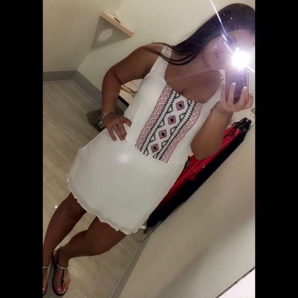 White Dress, Red & Blue Design! 🇺🇸 - Picture 2 of 6